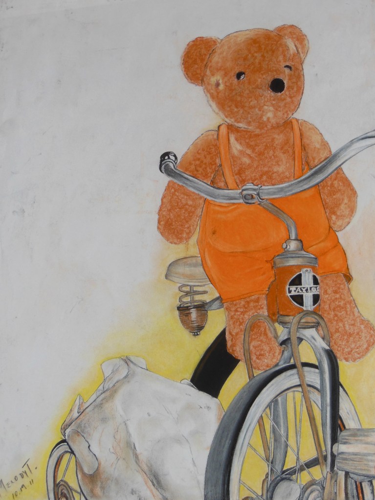 Still Life - Teddy on Tricycle