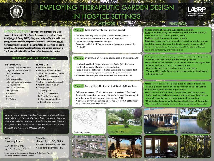 Hospice Garden Guidelines Poster
